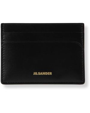 Jil Sander Accessoires ,Zwart ,Leer Portacarte