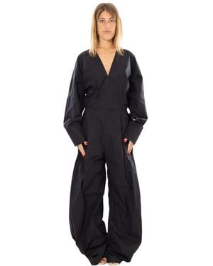 Thelatest Drew Light Popeline Bodysuit - Schwarz