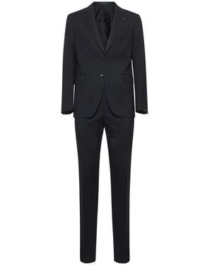 Tagliatore Single Breasted Suits - Black