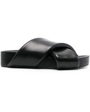 Jil Sander Sliders - Negro