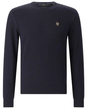 Belstaff Round-Neck Knitwear - Blue