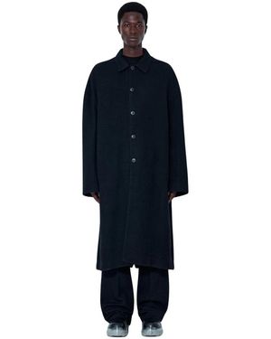 Rick Owens Single-Breasted Coats - Blue