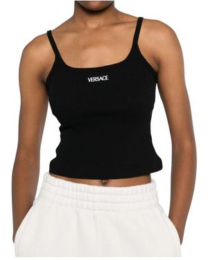 Versace Stilvolles Schwarzes Oberteil Aw25