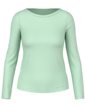 Marc Cain Shirt Met Zijden Ronde Hals - Groen