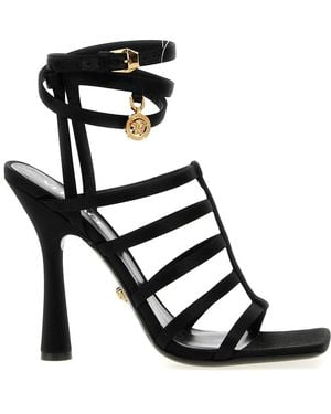 Versace High Heel Sandals - Black