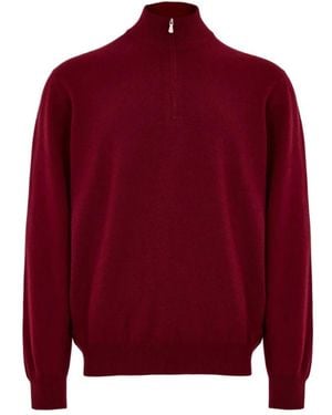 Gran Sasso Turtlenecks - Red