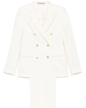 Tagliatore Double Breasted Suits - White