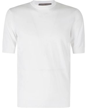 FILIPPO DE LAURENTIIS Maglia Girocollo Cotone Crepe - Wit
