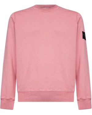 Stone Island Regular-Fit Rundhals-Sweatshirt - Pink