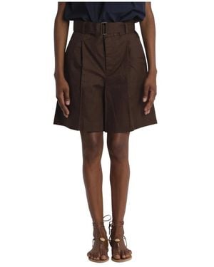 Soeur Korte Broeken ,Bruin ,Short Shorts - Zwart