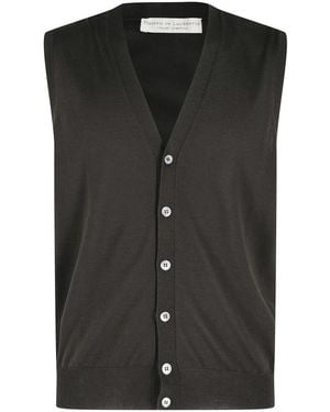 FILIPPO DE LAURENTIIS Waistcoats - Black