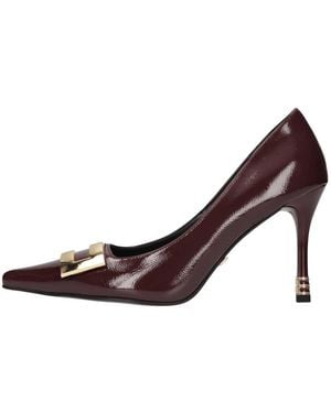 Cesare Paciotti Schoenen ,Rood ,Leer 4K2518 Decollete - Bruin