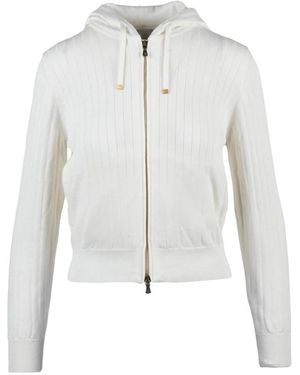 Eleventy Zip-Throughs - White
