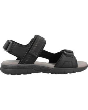 Geox Flat Sandals - Black
