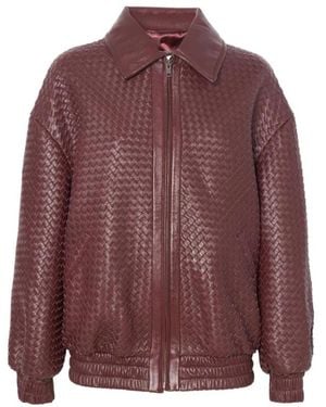 Manokhi Leather Jackets - Morado