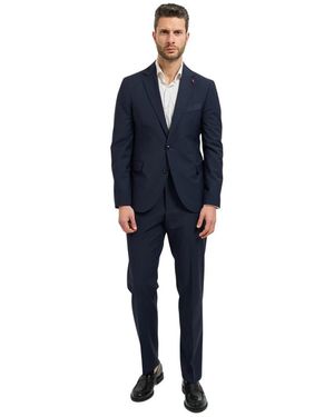 MULISH Single Breasted Suits - Blue