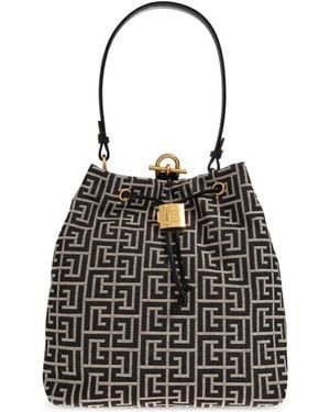 Balmain Bucket Bags - Nero