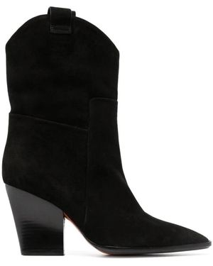 Santoni Cowboy & Biker Boots - Black