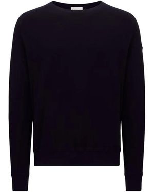 Moncler Round-Neck Knitwear - Bleu