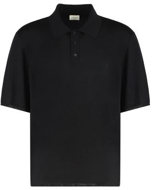 Saint Laurent Polo Shirts - Negro