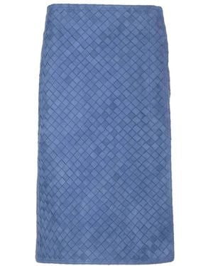 Bottega Veneta Midi Skirts - Azul