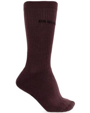 DSquared² Sokken Met Logo - Bruin