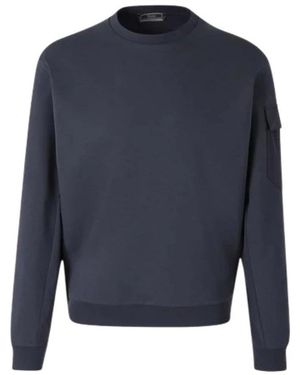 Herno Hoodies & Sweatvesten ,Blauw ,Crewneck Sweatshirt
