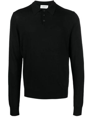 Lanvin Polo Shirts - Black
