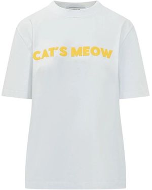 MSGM Bedrucktes T-Shirt - Weiß