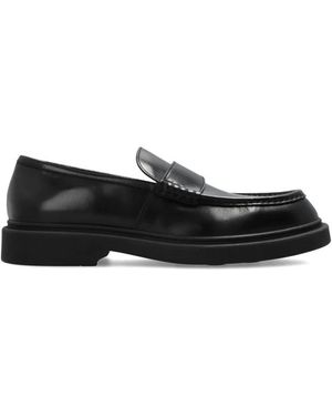 Jil Sander Leder Loafer - Schwarz