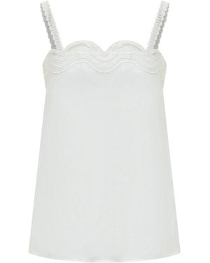 BOSS Sleeveless Tops - White