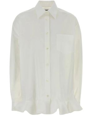 Moschino Overhemden ,Wit ,Katoen Camicia
