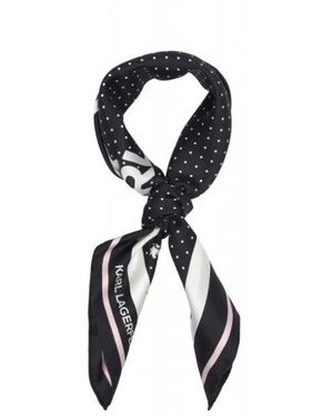 KARL LAGERFELD Silky Scarves - Noir