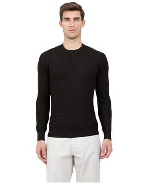 Gran Sasso Round-Neck Knitwear - Nero
