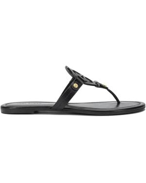 Tory Burch Miller Zehentrenner-Sandale - Schwarz