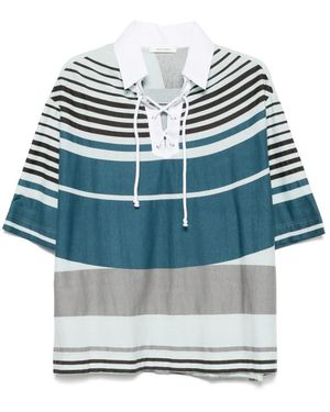 Craig Green Tops ,Veelkleurig ,Katoen Wave Polo - Blauw