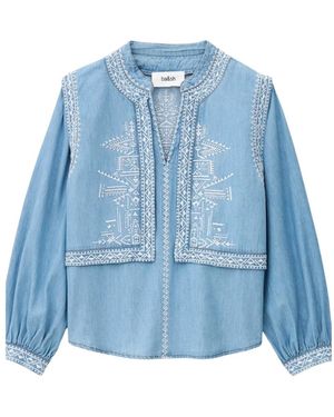 Ba&sh Chambray Shirt - Blauw