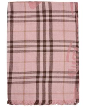 Burberry Mu Ekd Check Schal - Pink