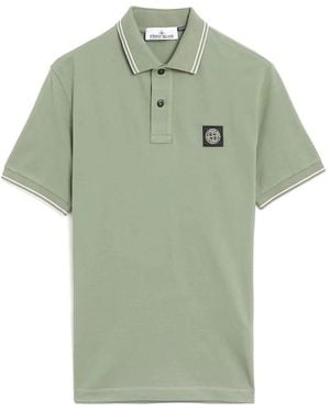 Stone Island Polo Shirts - Green