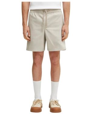 Maison Kitsuné Korte Broeken ,Handwriting Ripstop Shorts - Naturel