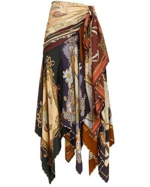 Zimmermann Midi Skirts - Marrón
