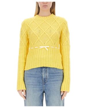 Cormio Oma 5 Embroidered Sweater - Gelb