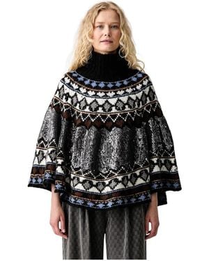 Munthe Verst Poncho - Schwarz