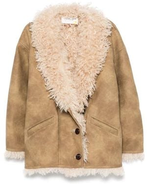 Isabel Marant Faux Fur & Shearling Jackets - Naturel