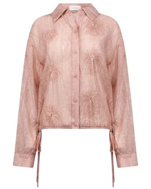 Nukus Ally Bluse Stickerei - Pink