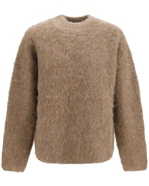 Séfr Truien & Vesten ,Bruin ,Nylon Haru Trui