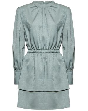 Silvian Heach Jurk Met Gerimpelde Taille - Grijs
