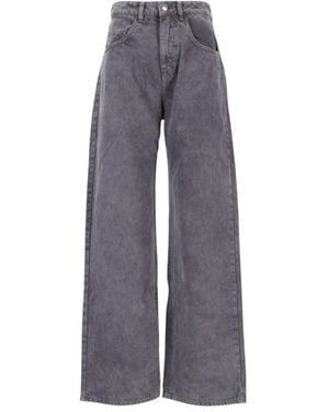 ICON DENIM Poppy Wide Leg Jeans - Grijs