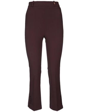 Elisabetta Franchi Cropped Trousers - Viola