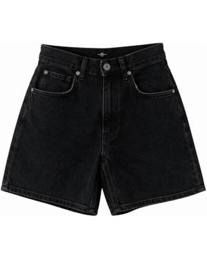 Anine Bing Denim Shorts - Black